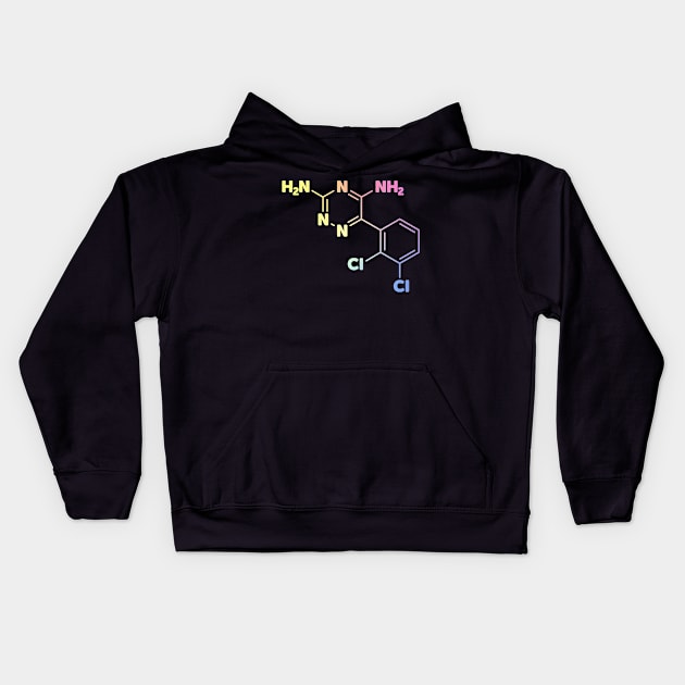 Lamotrigine / Lamictal Chemical Symbol - Bipolar Medication Kids Hoodie by ScienceCorner